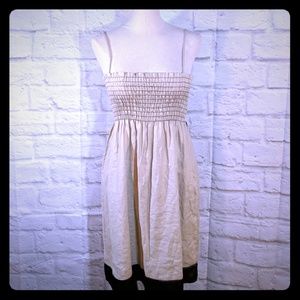 Summer beach dress linen beige S M 8